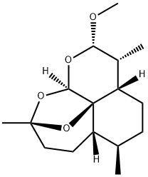 10aH-9,10b-Epoxypyrano[4,3,2-jk][2]benzoxepin, decahydro-2-methoxy-3,6,9-trimethyl-, (2S,3R,3aS,6R,6aS,9S,10aR,10bR)- Struktur