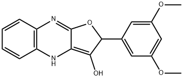 Furo[2,?3-?b]?quinoxalin-?3-?ol, 2-?(3,?5-?dimethoxyphenyl)?-?2,?4-?dihydro- (9CI) Struktur