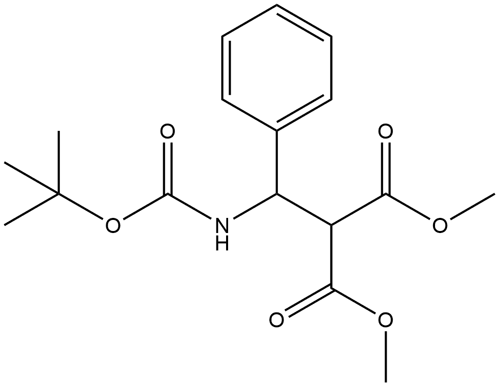 Propanedioic acid, 2-[[[(1,1-dimethylethoxy)carbonyl]amino]phenylmethyl]-, 1,3-dimethyl ester