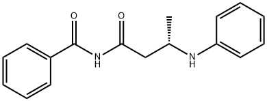 Benzamide, N-[(3S)-1-oxo-3-(phenylamino)butyl]- Struktur