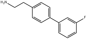 2-[4-(3-Fluorophenyl)phenyl]ethan-1-amine Struktur