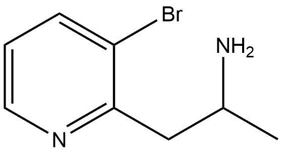 2-Pyridineethanamine, 3-bromo-α-methyl- Struktur