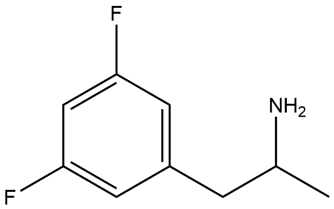 Benzeneethanamine, 3,5-difluoro-α-methyl- Struktur