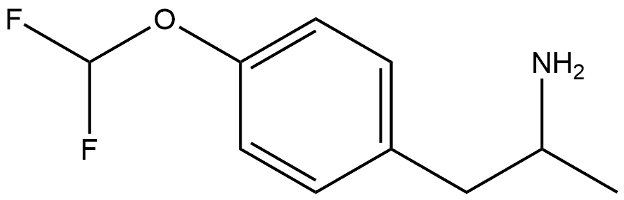 Benzeneethanamine, 4-(difluoromethoxy)-α-methyl- Struktur