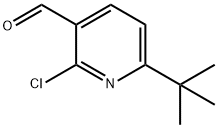 3-Pyridinecarboxaldehyde, 2-chloro-6-(1,1-dimethylethyl)- Struktur