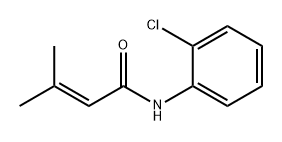 2-Butenamide, N-(2-chlorophenyl)-3-methyl- Struktur