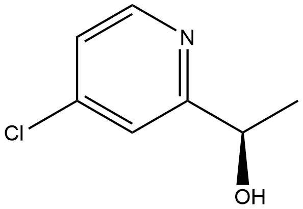 2-Pyridinemethanol, 4-chloro-α-methyl-, (αR)- Struktur