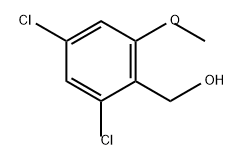 Benzenemethanol, 2,4-dichloro-6-methoxy- Struktur