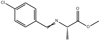 L-Alanine, N-[(4-chlorophenyl)methylene]-, methyl ester Struktur