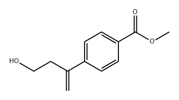 Benzoic acid, 4-(3-hydroxy-1-methylenepropyl)-, methyl ester Struktur