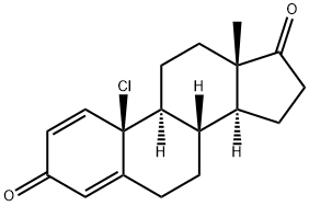 Estra-1,4-diene-3,17-dione, 10-chloro- Struktur