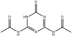 Acetamide, N,N'-(1,6-dihydro-6-oxo-1,3,5-triazine-2,4-diyl)bis- Struktur