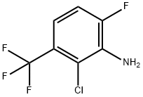 Benzenamine, 2-chloro-6-fluoro-3-(trifluoromethyl)- Struktur