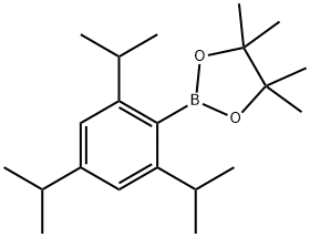 1,3,2-Dioxaborolane, 4,4,5,5-tetramethyl-2-[2,4,6-tris(1-methylethyl)phenyl]- Struktur