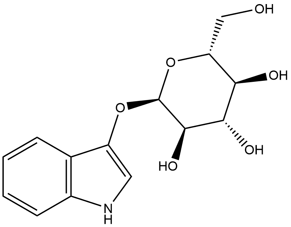 3-Indolyl α-D-glucopyranoside Struktur