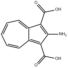 1,3-Azulenedicarboxylic acid, 2-amino- Struktur