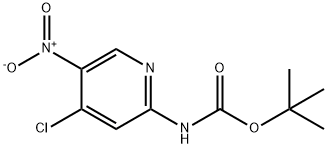 tert-Butyl (4-chloro-5-nitropyridin-2-yl)carbamate Struktur