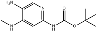 tert-Butyl (5-amino-4-(methylamino)pyridin-2-yl)carbamate Struktur