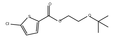 2-Thiophenecarboxylic acid, 5-chloro-, 2-(1,1-dimethylethoxy)ethyl ester Struktur