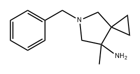 5-Azaspiro[2.4]heptan-7-amine, 7-methyl-5-(phenylmethyl)- Struktur