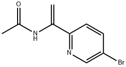 Acetamide, N-[1-(5-bromo-2-pyridinyl)ethenyl]- Struktur