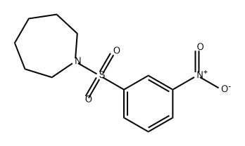 1H-Azepine, hexahydro-1-[(3-nitrophenyl)sulfonyl]- Struktur