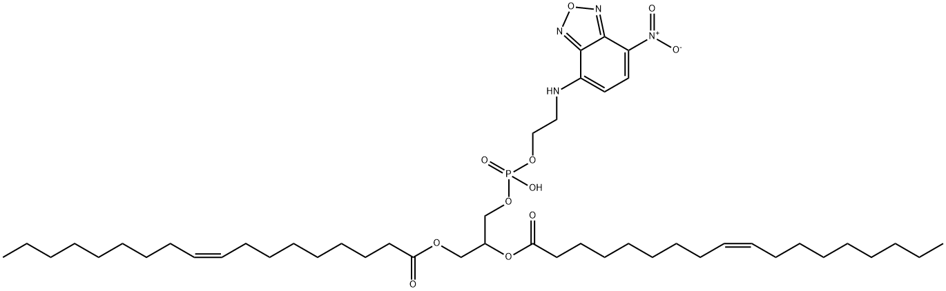 N-(7-nitro-2,1,3-benzoxadiazol-4-yl)dioleoylphosphatidylethanolamine Struktur