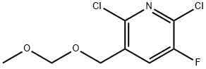 Pyridine, 2,6-dichloro-3-fluoro-5-[(methoxymethoxy)methyl]- Struktur