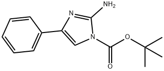 1H-Imidazole-1-carboxylic acid, 2-amino-4-phenyl-, 1,1-dimethylethyl ester Struktur