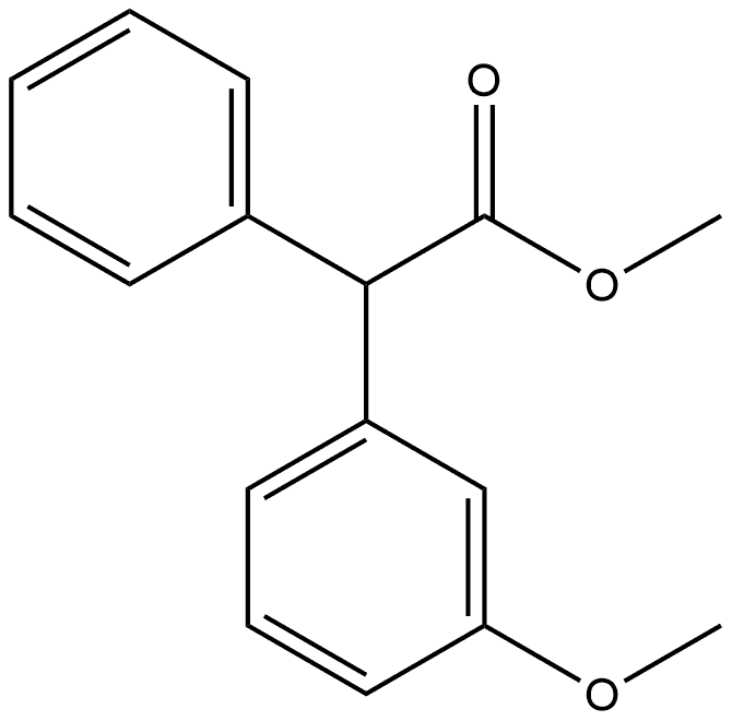 methyl 2-(3-methoxyphenyl)-2-phenylacetate Struktur