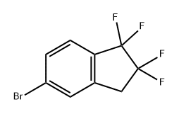 1H-Indene, 5-bromo-1,1,2,2-tetrafluoro-2,3-dihydro- Struktur