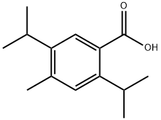 Benzoic acid, 4-methyl-2,5-bis(1-methylethyl)- Struktur