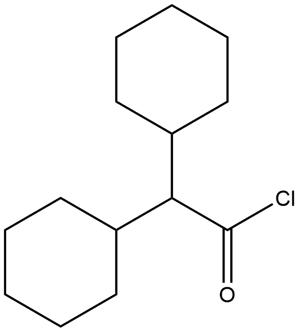 Cyclohexaneacetyl chloride, α-cyclohexyl- Struktur