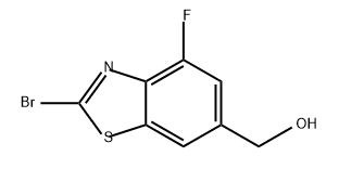 6-Benzothiazolemethanol, 2-bromo-4-fluoro- Struktur