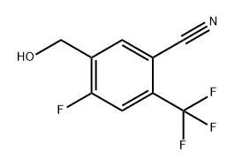 Benzonitrile, 4-fluoro-5-(hydroxymethyl)-2-(trifluoromethyl)- Struktur