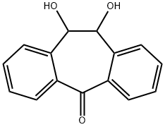 5H-Dibenzo[a,d]cyclohepten-5-one, 10,11-dihydro-10,11-dihydroxy- Struktur