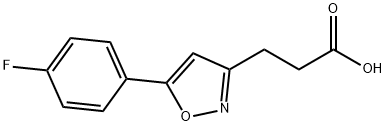 JR-6938, 3-(5-(4-fluorophenyl)isoxazol-3-yl)propanoic acid Struktur