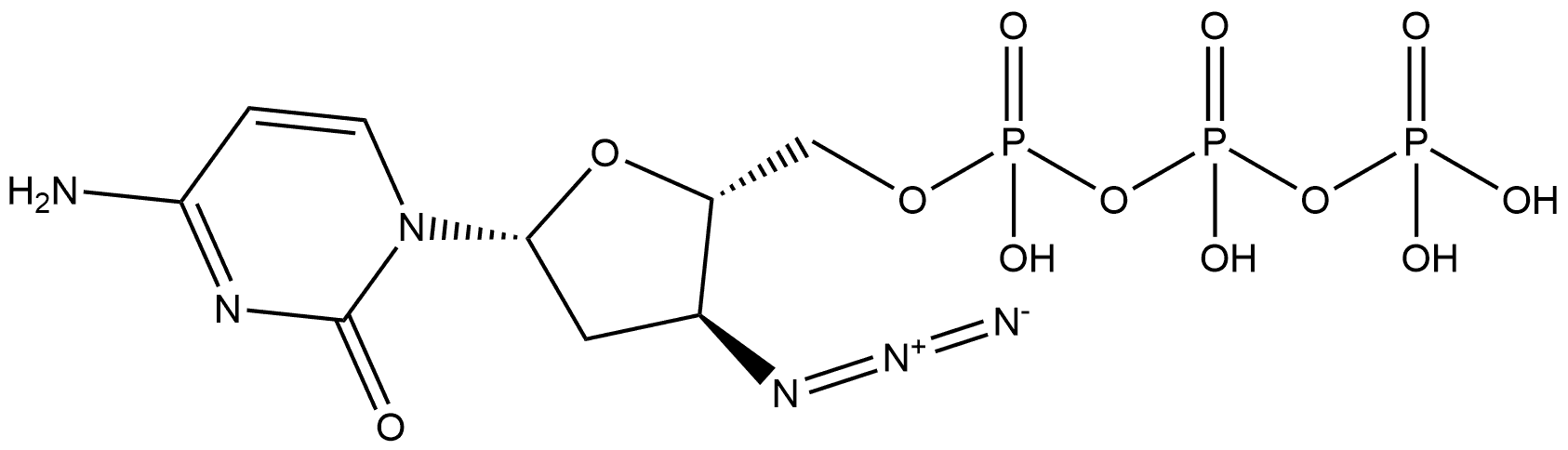 3′-Azido-ddCTP 100mM Sodium Solution Struktur