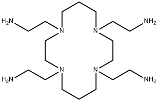 1,4,8,11-Tetraazacyclotetradecane-1,4,8,11-tetraethanamine Struktur