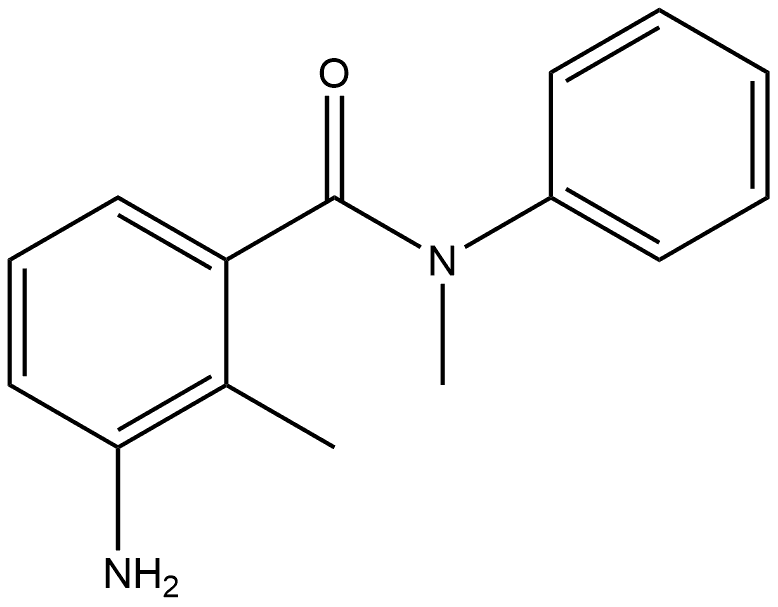 3-amino-N,2-dimethyl-N-phenylbenzamide Struktur