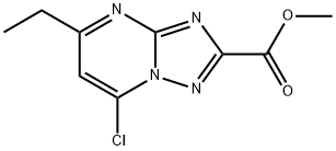 [1,2,4]Triazolo[1,5-a]pyrimidine-2-carboxylic acid, 7-chloro-5-ethyl-, methyl ester Struktur