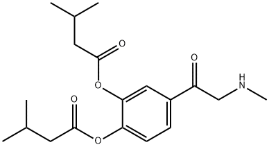 3,4-diisovaleryl adrenalone Struktur