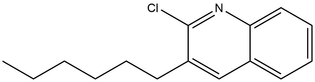 2-CHLORO-3-HEXYLQUINOLINE Struktur