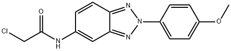 Acetamide, 2-chloro-N-[2-(4-methoxyphenyl)-2H-benzotriazol-5-yl]- Struktur