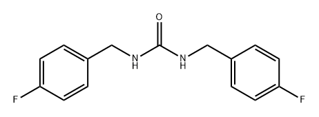 Urea, N,N'-bis[(4-fluorophenyl)methyl]- Struktur