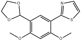 Thiazole, 2-[5-(1,3-dioxolan-2-yl)-2,4-dimethoxyphenyl]-