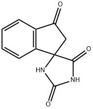 Spiro[imidazolidine-4,1'-[1H]indene]-2,3',5(2'H)-trione Struktur