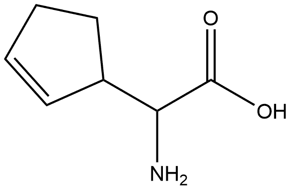 2-Cyclopentene-1-acetic acid, α-amino- Struktur