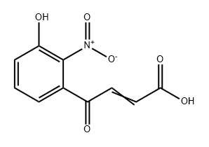 2-Butenoic acid, 4-(3-hydroxy-2-nitrophenyl)-4-oxo- Struktur