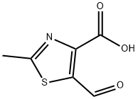 4-Thiazolecarboxylic acid, 5-formyl-2-methyl- Struktur